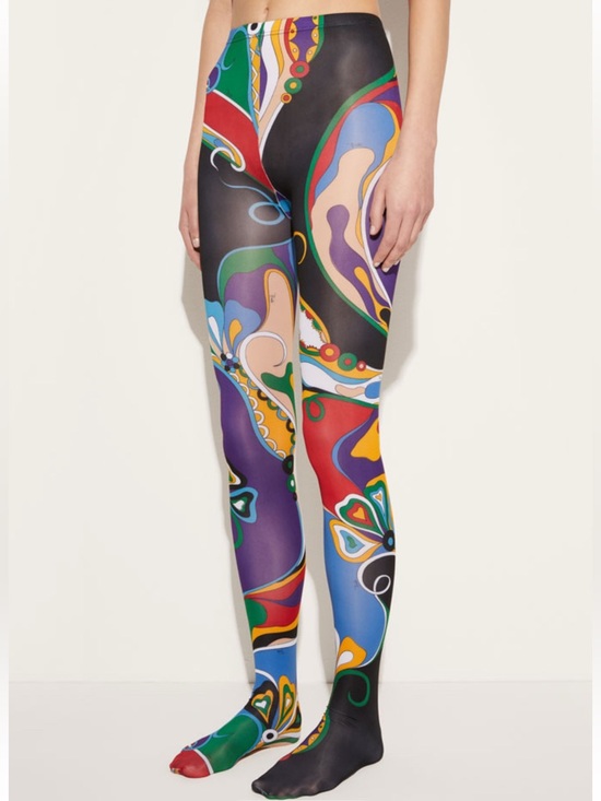 Emilio Pucci Accessories - PUCCI ORCHIDEE PRINT TIGHTS